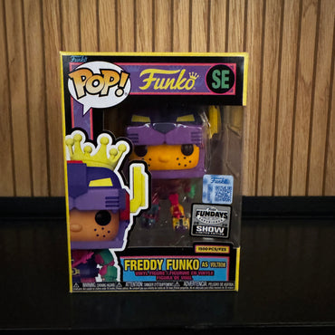 Funko Fundays Experience 2025: Pop! Originals Freddy Funko as Voltron (Blacklight) LE1500 (Online Order Only)