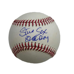 Autographed/Signed Steve Sax 82 NL ROY Rawlings Official Major League Baseball ROML JSA COA Auto (ONLINE ORDER ONLY)