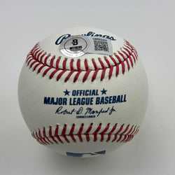 Autographed/Signed Jose Canseco Rawlings Official Major League Baseball ROML Beckett BAS COA (ONLINE ORDER ONLY)