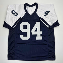 Autographed/Signed Demarcus Ware Dallas Thanksgiving Day Football Jersey Beckett BAS COA (ONLINE ORDER ONLY)