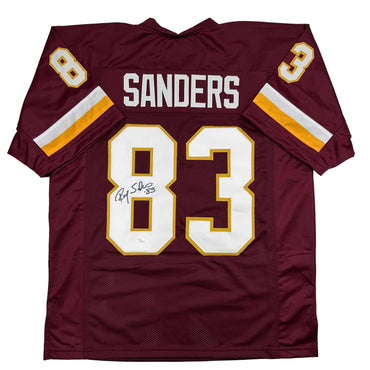Autographed/Signed Ricky Sanders Washington Burgundy Football Jersey JSA COA (ONLINE ORDER ONLY)