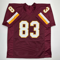 Autographed/Signed Ricky Sanders Washington Burgundy Football Jersey JSA COA (ONLINE ORDER ONLY)