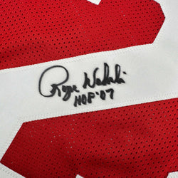 Autographed/Signed Roger Wehrli HOF 07 Arizona Red Football Jersey JSA COA (ONLINE ORDER ONLY)