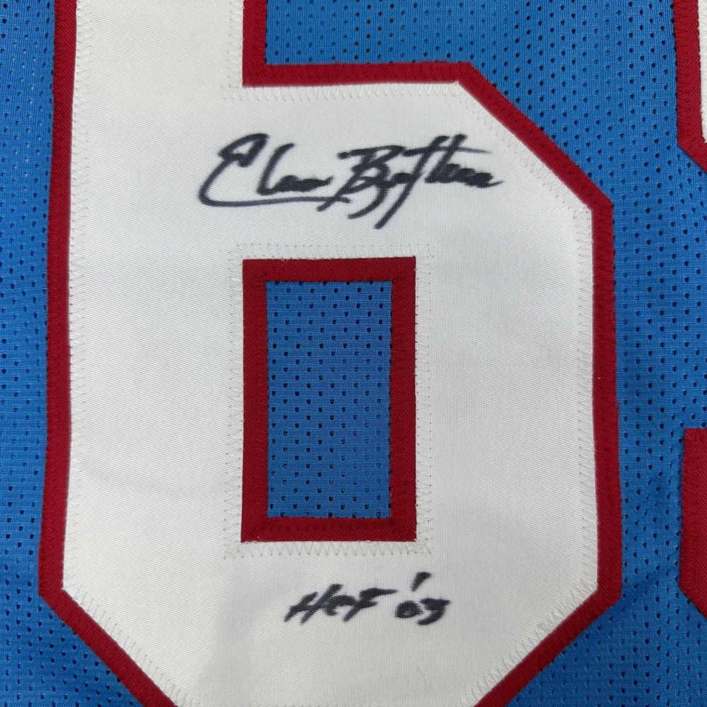 Autographed/Signed Elvin Bethea HOF 03 Tennessee Retro Light Blue Football Jersey JSA COA (ONLINE ORDER ONLY)
