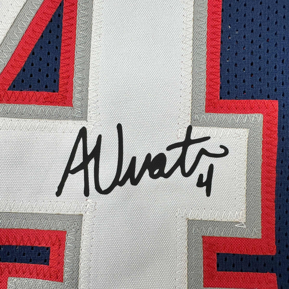 Facsimile Autographed Adam Vinatieri New England Blue Reprint Laser Auto Football Jersey Size Men's XL (ONLINE ORDER ONLY)