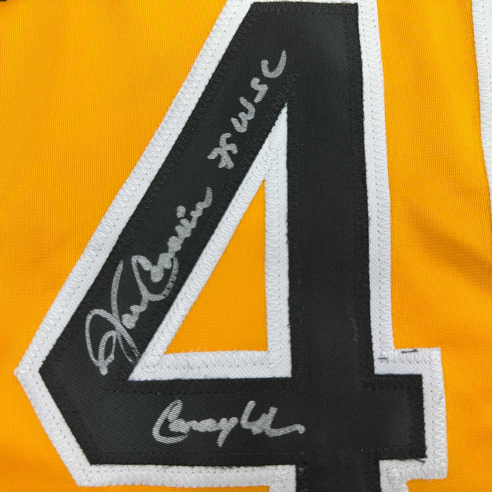 Autographed/Signed John Candelaria Pittsburgh Yellow Baseball Jersey JSA COA (ONLINE ORDER ONLY)