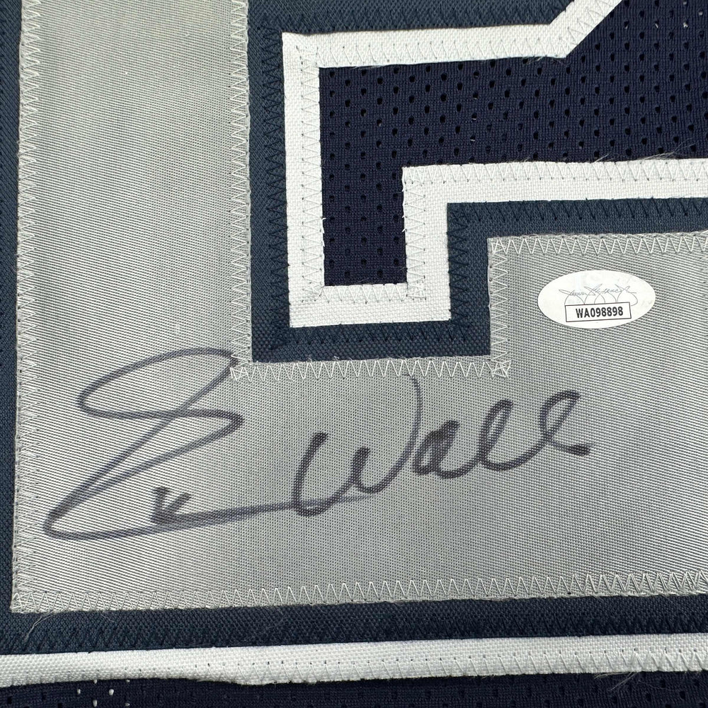 Autographed/Signed Everson Walls Dallas Blue Football Jersey JSA COA (ONLINE ORDER ONLY)