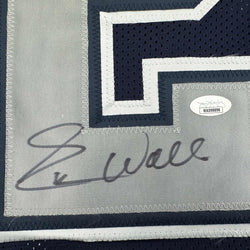 Autographed/Signed Everson Walls Dallas Blue Football Jersey JSA COA (ONLINE ORDER ONLY)