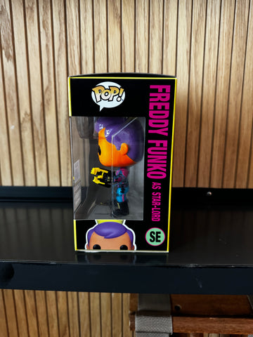 Funko Fundays Experience 2025: Pop! Originals MARVEL GotG Freddy Funko as Star-Lord (Blacklight) LE250 (Online Order Only)