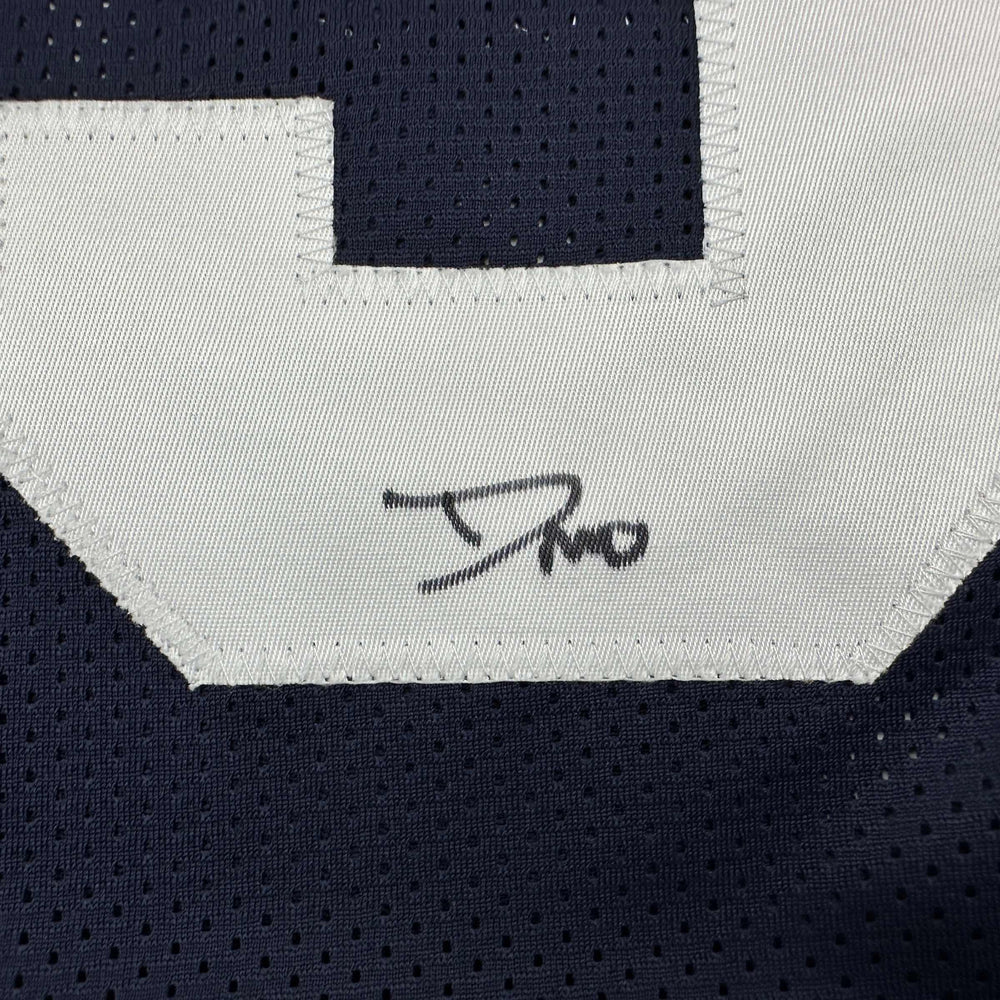 Autographed/Signed DeMarvion Overshown Dallas Thanksgiving Day Football Jersey JSA COA (ONLINE ORDER ONLY)