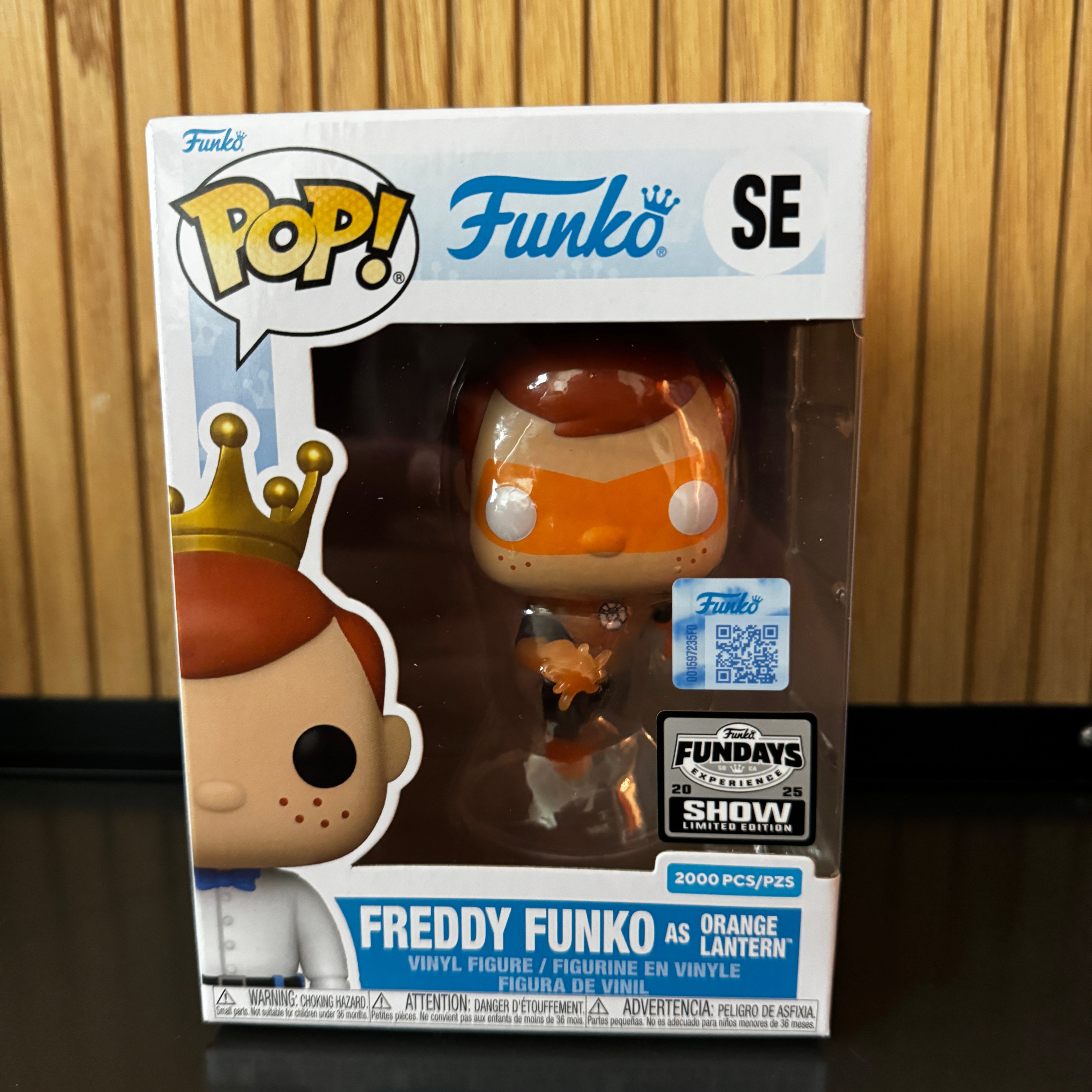 Funko Fundays Experience 2025: Pop! Originals DC Freddy Funko as Orange Lantern (Translucent) LE2000 (Online Order Only)