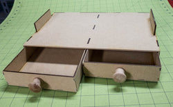 Drawer Add-On For Paint Rack - Double Drawer (Online Order Only) (Online Order Only)