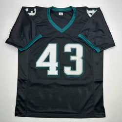 Autographed/Signed Darren Sproles Philadelphia Black Football Jersey Beckett BAS COA (ONLINE ORDER ONLY)