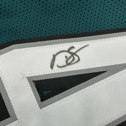 Autographed/Signed Darren Sproles Philadelphia Green Football Jersey Beckett BAS COA (ONLINE ORDER ONLY)