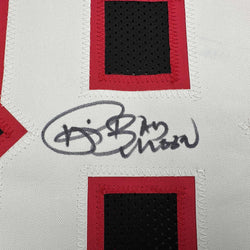 Autographed/Signed Andre Rison Atlanta Black Football Jersey Beckett BAS COA (ONLINE ORDER ONLY)