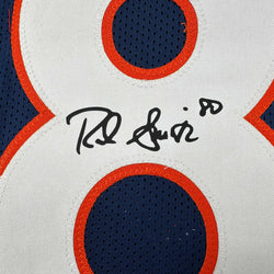 Facsimile Autographed Rod Smith Denver Blue Reprint Laser Auto Football Jersey Size Men's XL (ONLINE ORDER ONLY)