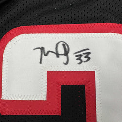 Autographed/Signed Michael Turner Atlanta Black Football Jersey Beckett BAS COA (ONLINE ORDER ONLY)