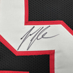 Autographed/Signed Jessie Tuggle Atlanta Black Football Jersey JSA COA (ONLINE ORDER ONLY)