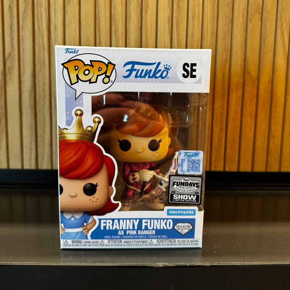 Funko Fundays Experience 2025: Pop! Originals MMPR Mighty Morphin' Power Rangers Franny Funko as Pink Ranger (Diamond Glitter) LE1050 (ONLINE ORDER ONLY)
