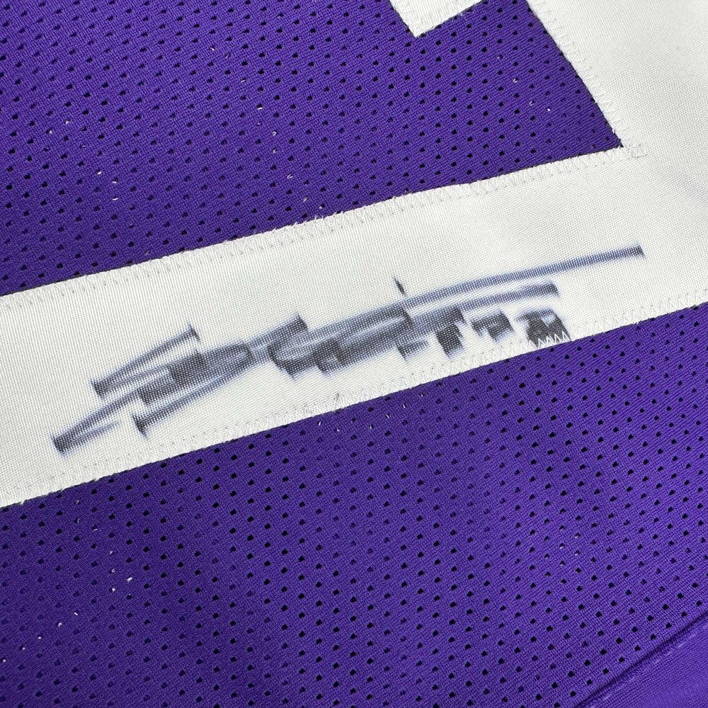 Autographed/Signed Everson Griffen Minnesota Purple Football Jersey JSA COA (ONLINE ORDER ONLY)