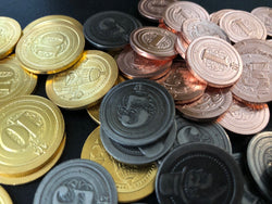 50 Metal Coin Board Game Upgrade Set (Industrial Coins)  - (ONLINE ORDER ONLY)
