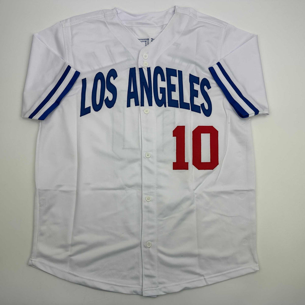 Autographed/Signed Gary Sheffield Los Angeles LA White Baseball Jersey PSA/DNA COA (ONLINE ORDER ONLY)