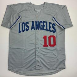 Autographed/Signed Gary Sheffield Los Angeles LA Grey Baseball Jersey JSA COA (ONLINE ORDER ONLY)