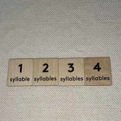 Bag Full of Objects: Syllable Count with Wooden Labels (ONLINE ORDER ONLY)