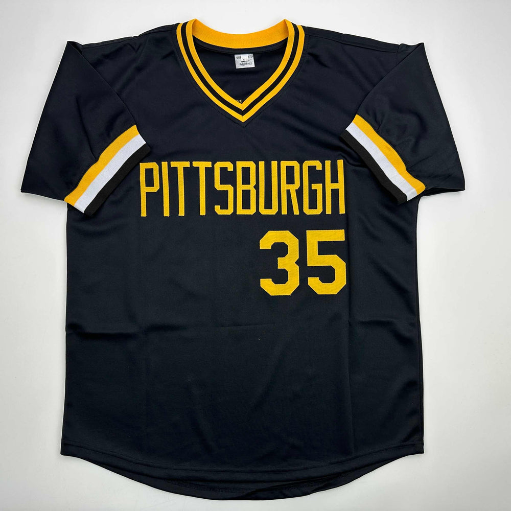 Autographed/Signed Manny Sanguillen Pittsburgh Black Baseball Jersey JSA COA (ONLINE ORDER ONLY)