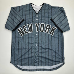 Autographed/Signed Mark Vientos New York CIty Connect Grey Baseball Jersey Beckett BAS COA (ONLINE ORDER ONLY)