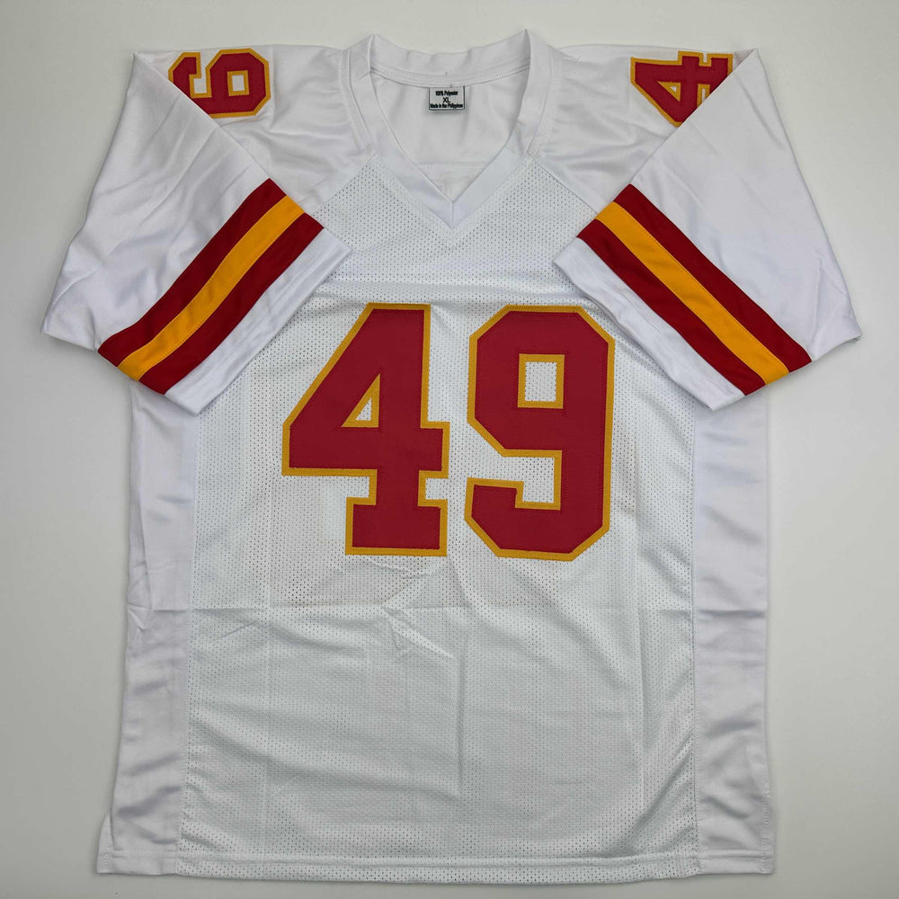 Autographed/Signed Tony Richardson Kansas City White Football Jersey JSA COA (ONLINE ORDER ONLY)