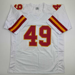 Autographed/Signed Tony Richardson Kansas City White Football Jersey JSA COA (ONLINE ORDER ONLY)
