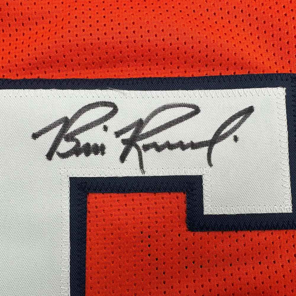 Autographed/Signed Bill Romanowski Denver Orange Football Jersey Beckett BAS COA (ONLINE ORDER ONLY)