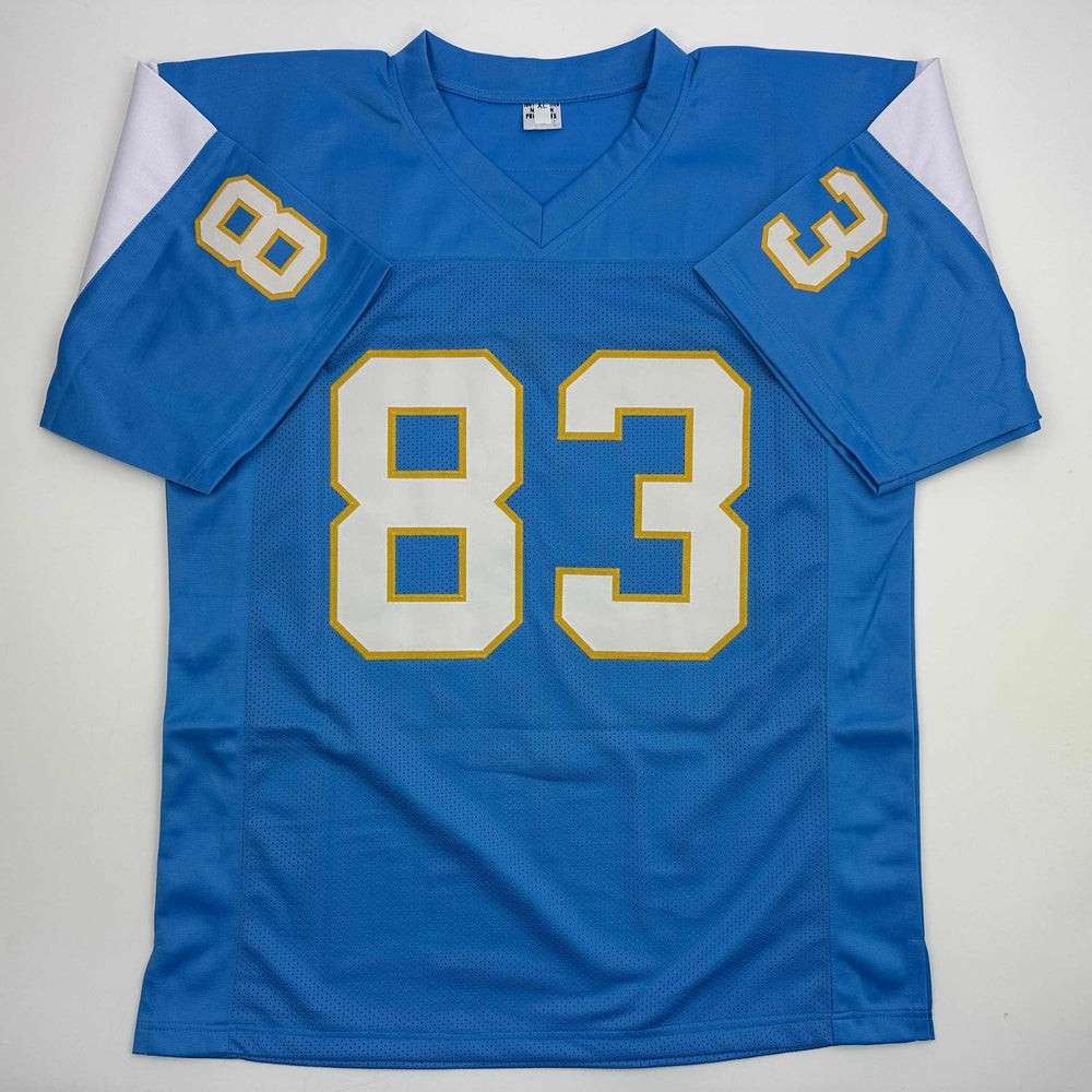Autographed/Signed Anthony Miller San Diego Los Angeles LA Powder Blue Football Jersey JSA COA (ONLINE ORDER ONLY)