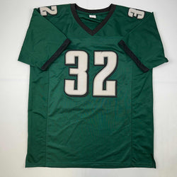 Facsimile Autographed Ricky Watters Philadelphia Green Reprint Laser Auto Football Jersey Size Men's XL (ONLINE ORDER ONLY)