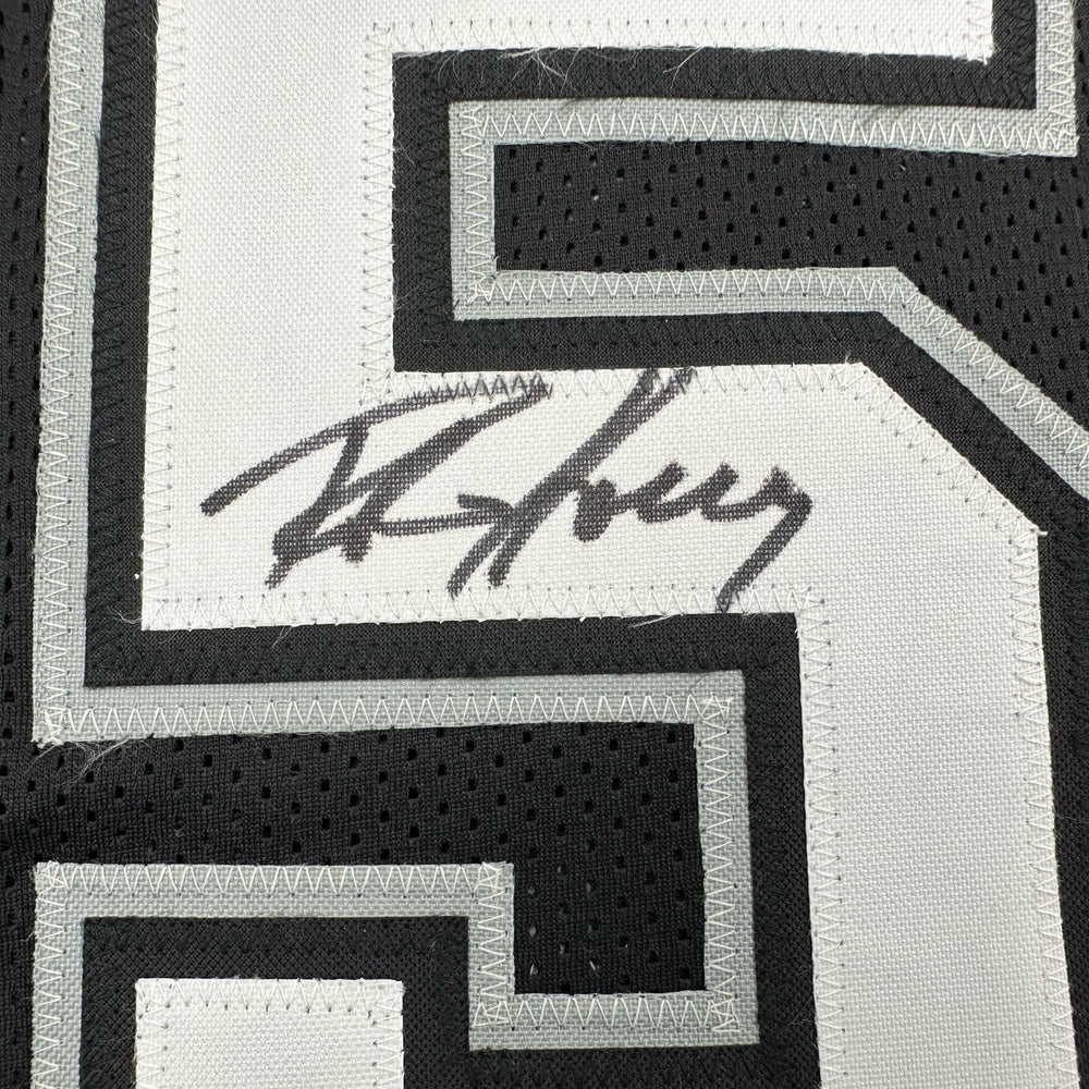 Autographed/Signed Robert Horry San Antonio Black Basketball Jersey Beckett BAS COA (ONLINE ORDER ONLY)