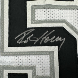 Autographed/Signed Robert Horry San Antonio White Basketball Jersey Beckett BAS COA (ONLINE ORDER ONLY)