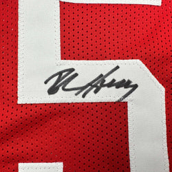 Autographed/Signed Robert Horry Houston Red Basketball Jersey Beckett BAS COA (ONLINE ORDER ONLY)