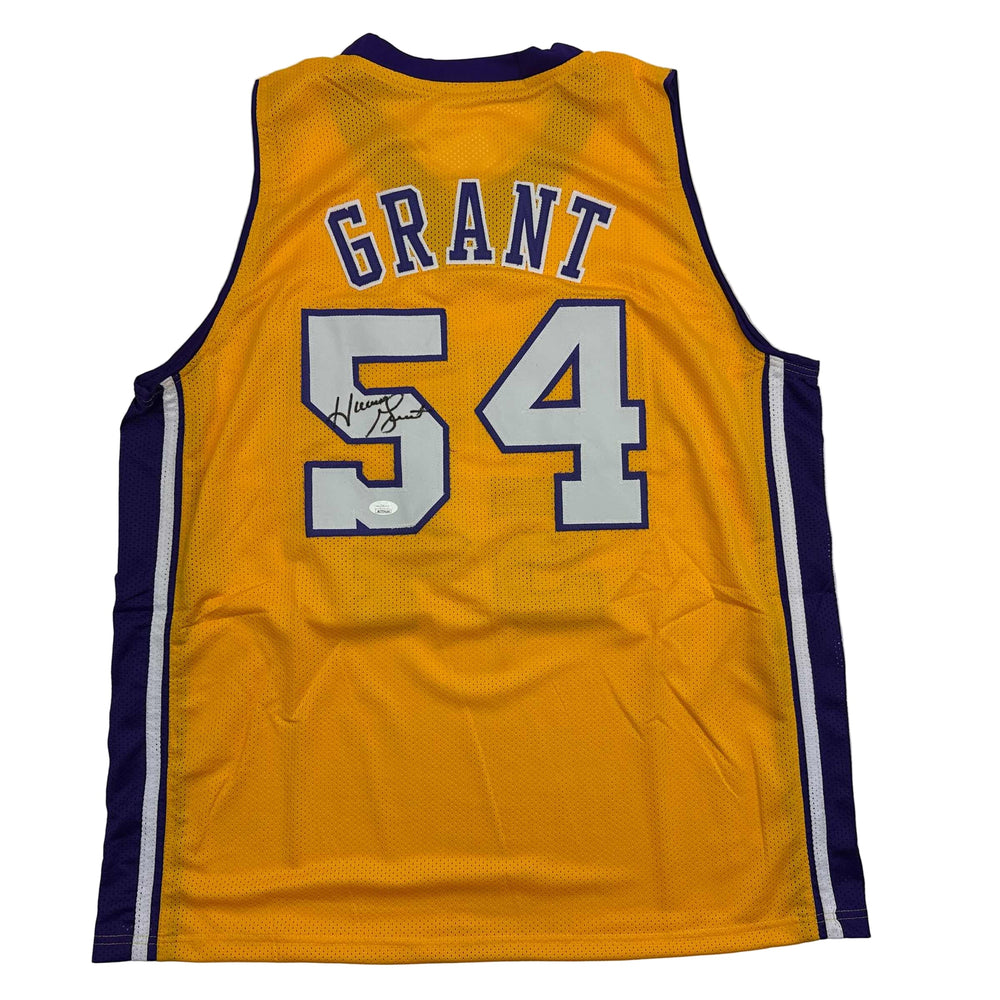 Autographed/Signed Horace Grant Los Angeles Yellow Basketball Jersey JSA COA (ONLINE ORDER ONLY)