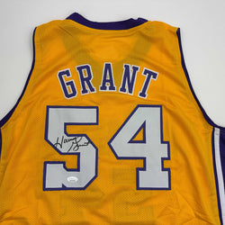 Autographed/Signed Horace Grant Los Angeles Yellow Basketball Jersey JSA COA (ONLINE ORDER ONLY)