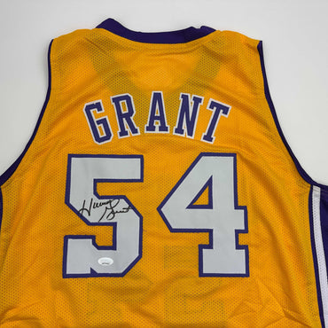 Autographed/Signed Horace Grant Los Angeles Yellow Basketball Jersey JSA COA (ONLINE ORDER ONLY)
