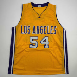 Autographed/Signed Horace Grant Los Angeles Yellow Basketball Jersey JSA COA (ONLINE ORDER ONLY)
