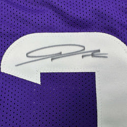 Autographed/Signed Jordan Addison Minnesota Purple Football Jersey JSA COA (ONLINE ORDER ONLY)