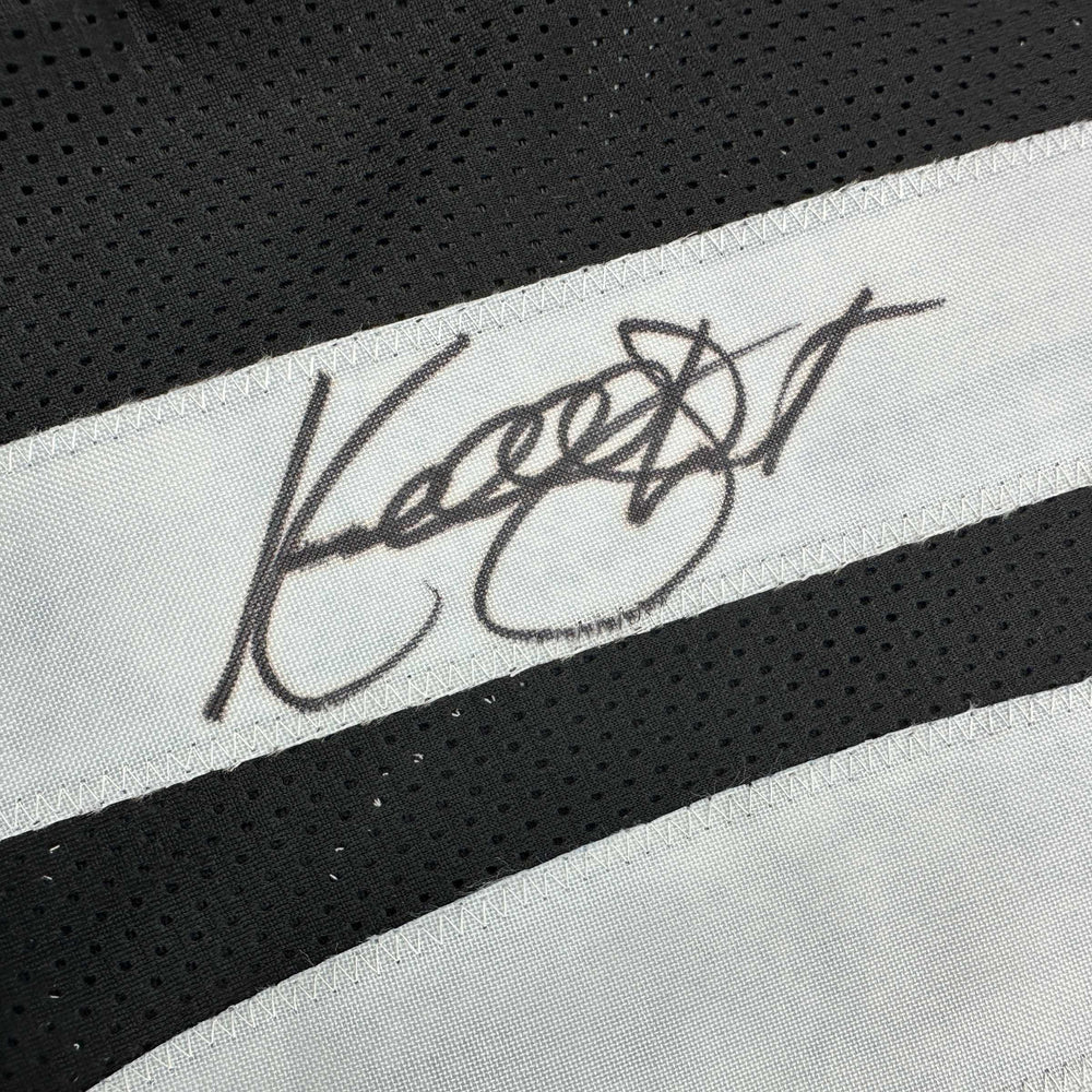 Autographed/Signed Kordell Stewart Pittsburgh Black Football Jersey Beckett BAS COA (ONLINE ORDER ONLY)