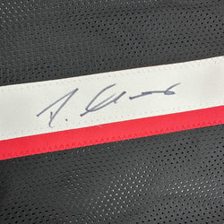 Autographed/Signed Darnell Mooney Atlanta Black Football Jersey Beckett BAS COA (ONLINE ORDER ONLY)
