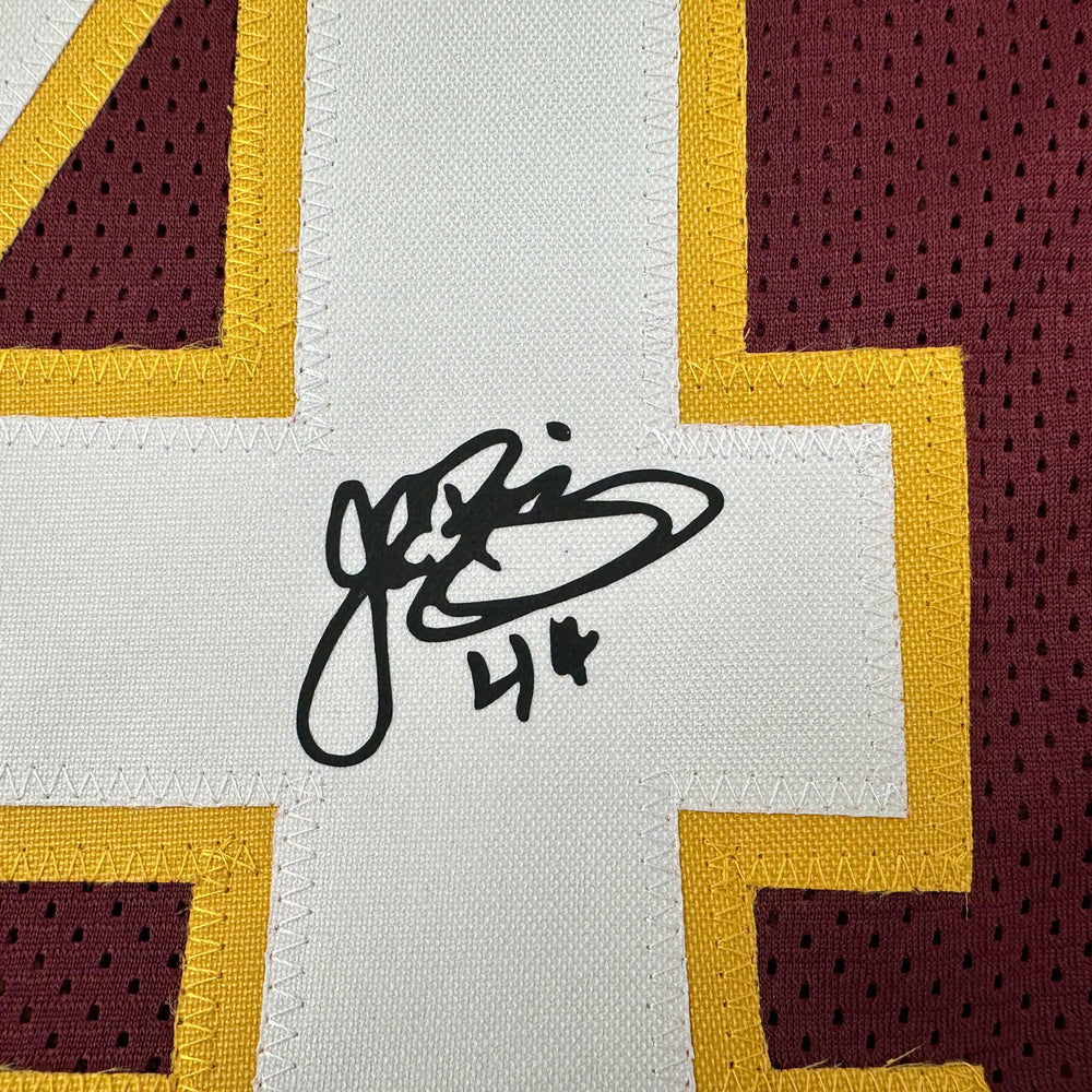 Facsimile Autographed John Riggins Washington Red Reprint Laser Auto Football Jersey Size Men's XL (ONLINE ORDER ONLY)