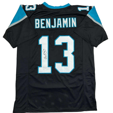 Autographed/Signed Kelvin Benjamin Carolina Black Football Jersey JSA COA (ONLINE ORDER ONLY)
