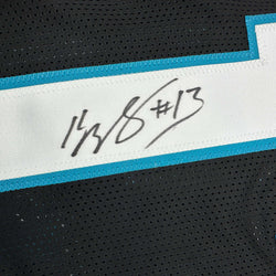 Autographed/Signed Kelvin Benjamin Carolina Black Football Jersey JSA COA (ONLINE ORDER ONLY)