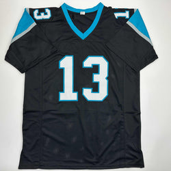 Autographed/Signed Kelvin Benjamin Carolina Black Football Jersey JSA COA (ONLINE ORDER ONLY)