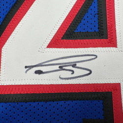 Autographed/Signed Terrel Bernard Buffalo Blue Football Jersey Beckett BAS COA (ONLINE ORDER ONLY)